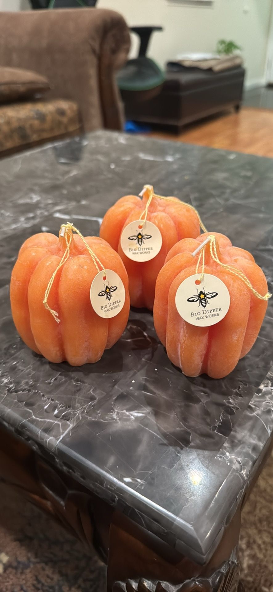 Pumpkin Candles by Big Dipper Wax Works