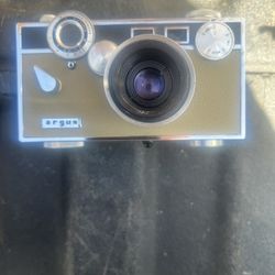 Vintage Argus C3 35mm Film Rangefinder Camera Brick with leather Case