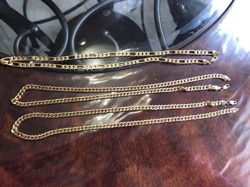 18k gold plated chains