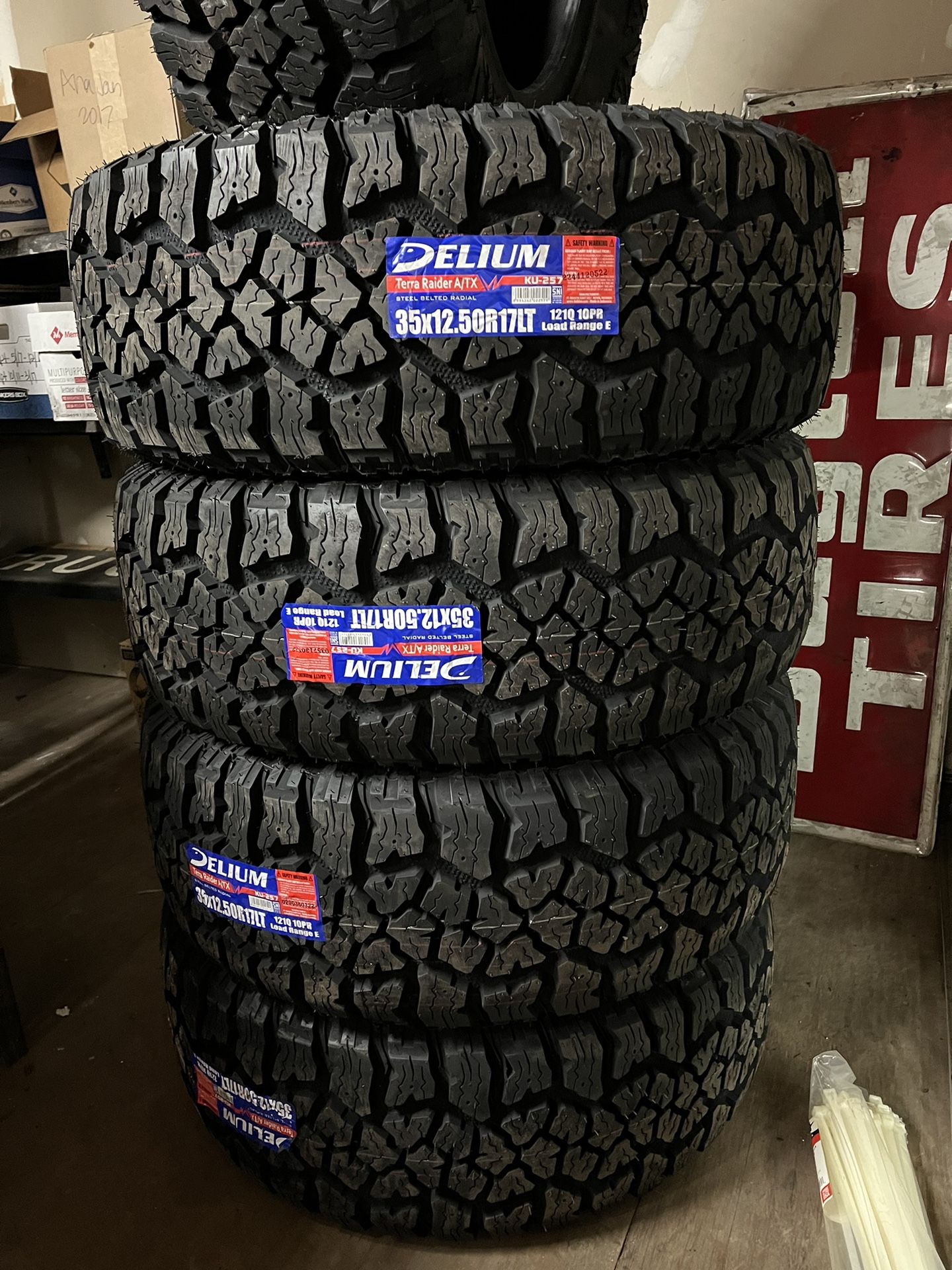 35x12.50R17 Delium Terra Raider ATX $185 SPECIAL DEAL🔥
