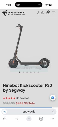 Segway F30 Electric Kick Scooter