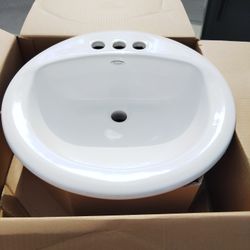American Standard Countertop Sink White 