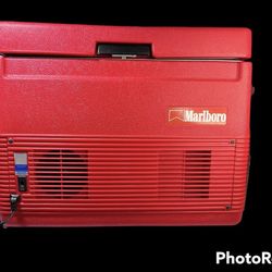 🔥Marlboro Coleman 5232 Thermoelectric Car Plug In Cooler 12V Cool/ Heats32 QT