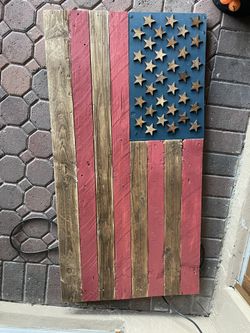 Rustic American Flag