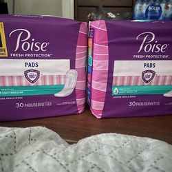 New Poise Pads 4 Each 