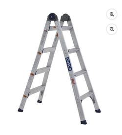 COSCO COSCO 2-in-1 Step and Extension Ladder, Aluminum