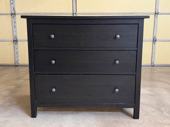 🖤 BLACK 3-DRAWER DRESSER