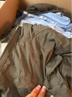 Box full of clothes