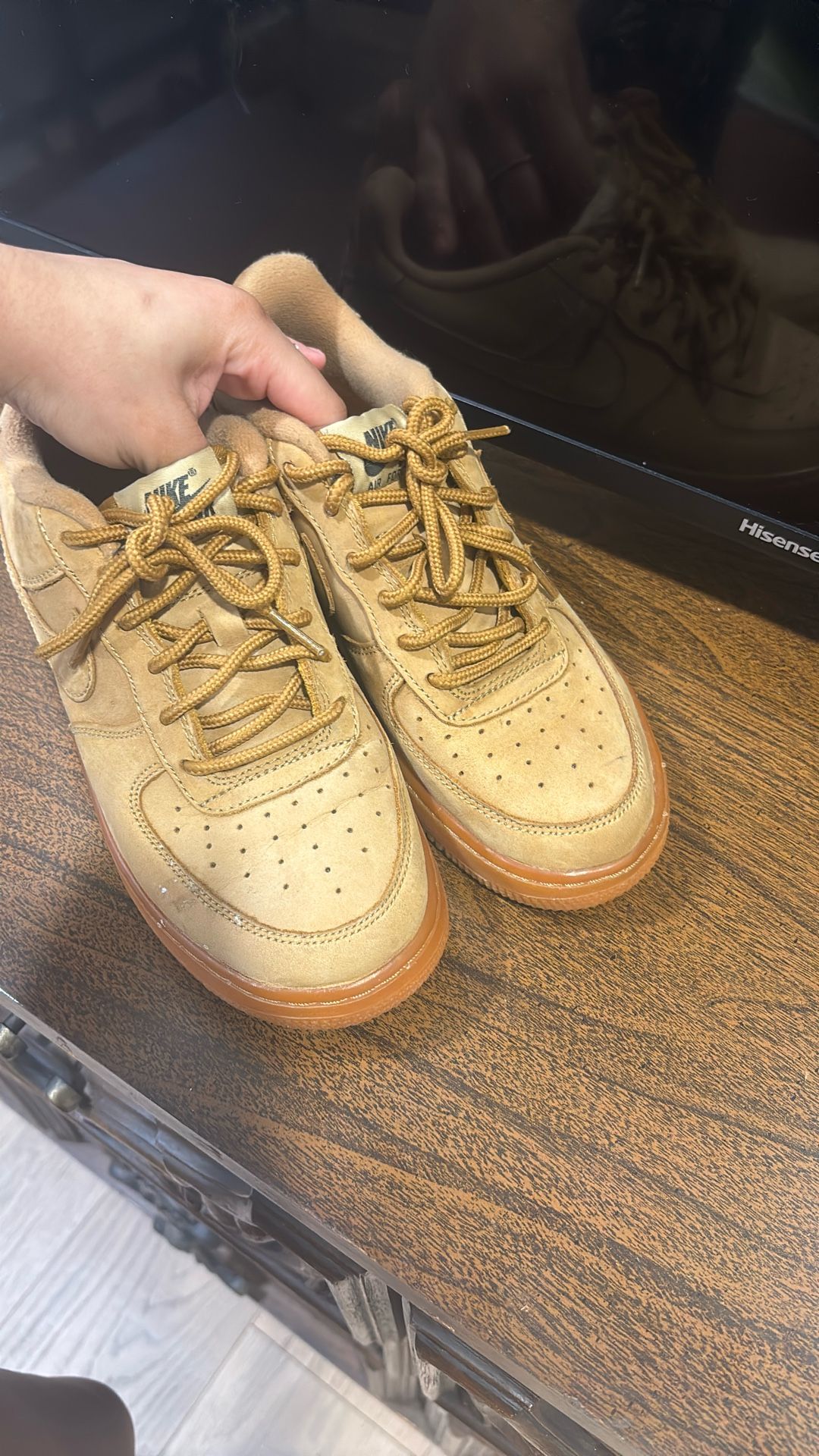 Air force ones (grade school 5.5)