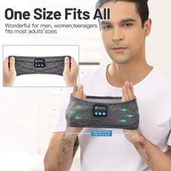 Bluetooth Earphones Sports Sleeping Headband Elastic Wireless Headphones 