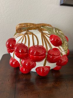 Vintage ceramic serving bowl