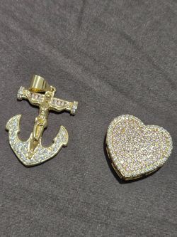 gold plated silver pendants