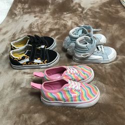 Vans Kids Shoes Lot - Lightly Used