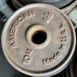 Pair Of 10 Lbs Olympic Plates 