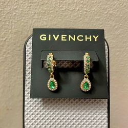 Givenchy  Glass Stone Pierced Post Hoop Drop Earrings (Pick up🛒 In Bellevue)*Check out my Other Posts 🎁