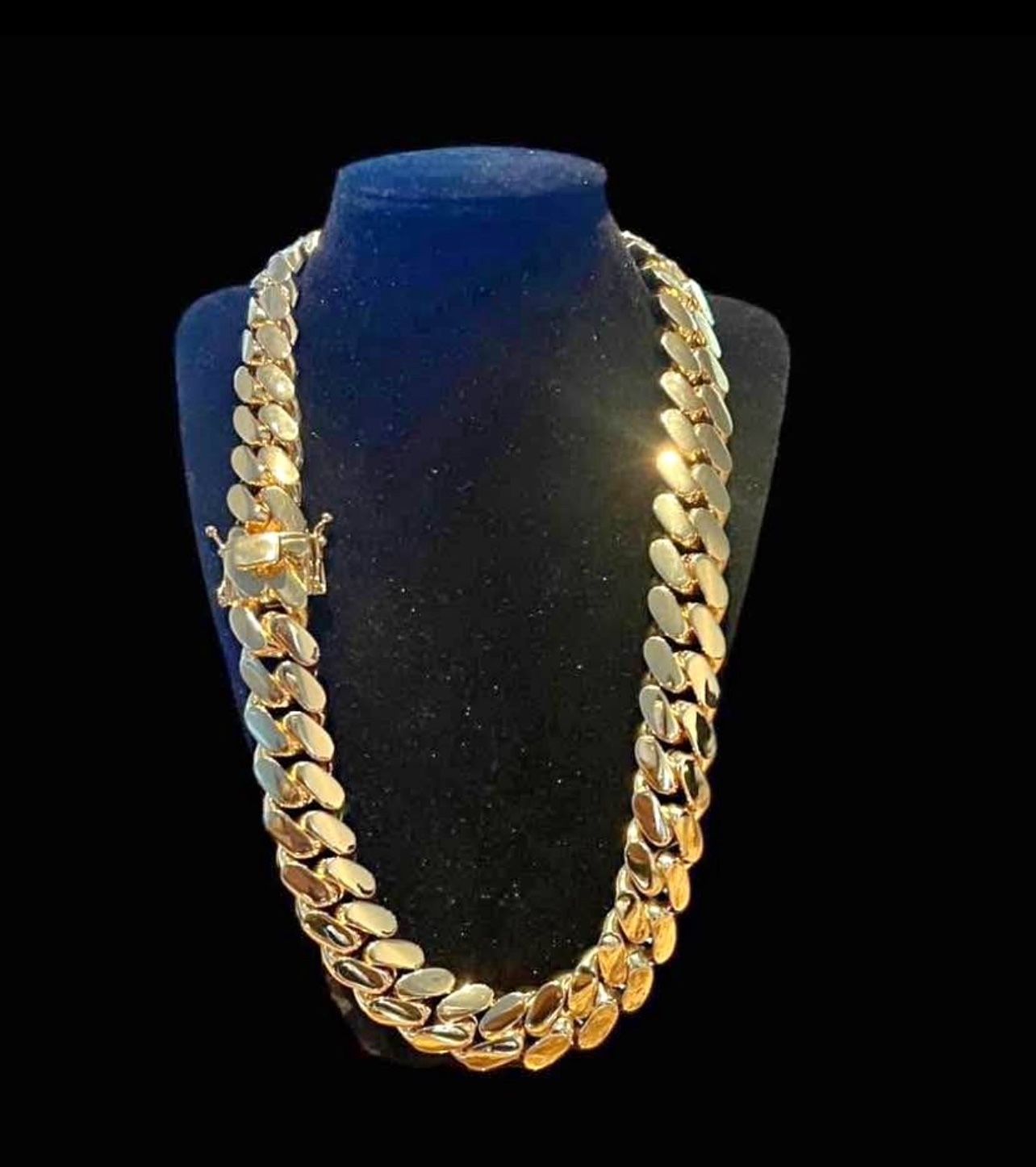Miami Cuban Link Heavy Gold Plated High Quality All Gold Chain