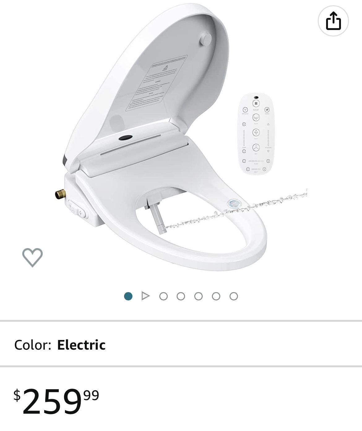 Electronic Bidet Toilet Seat New