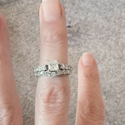 1.26 Carat 14K White Gold Princess Cut Classic U Prong Diamond Engagement Ring (E Color, VS1 Clarity)