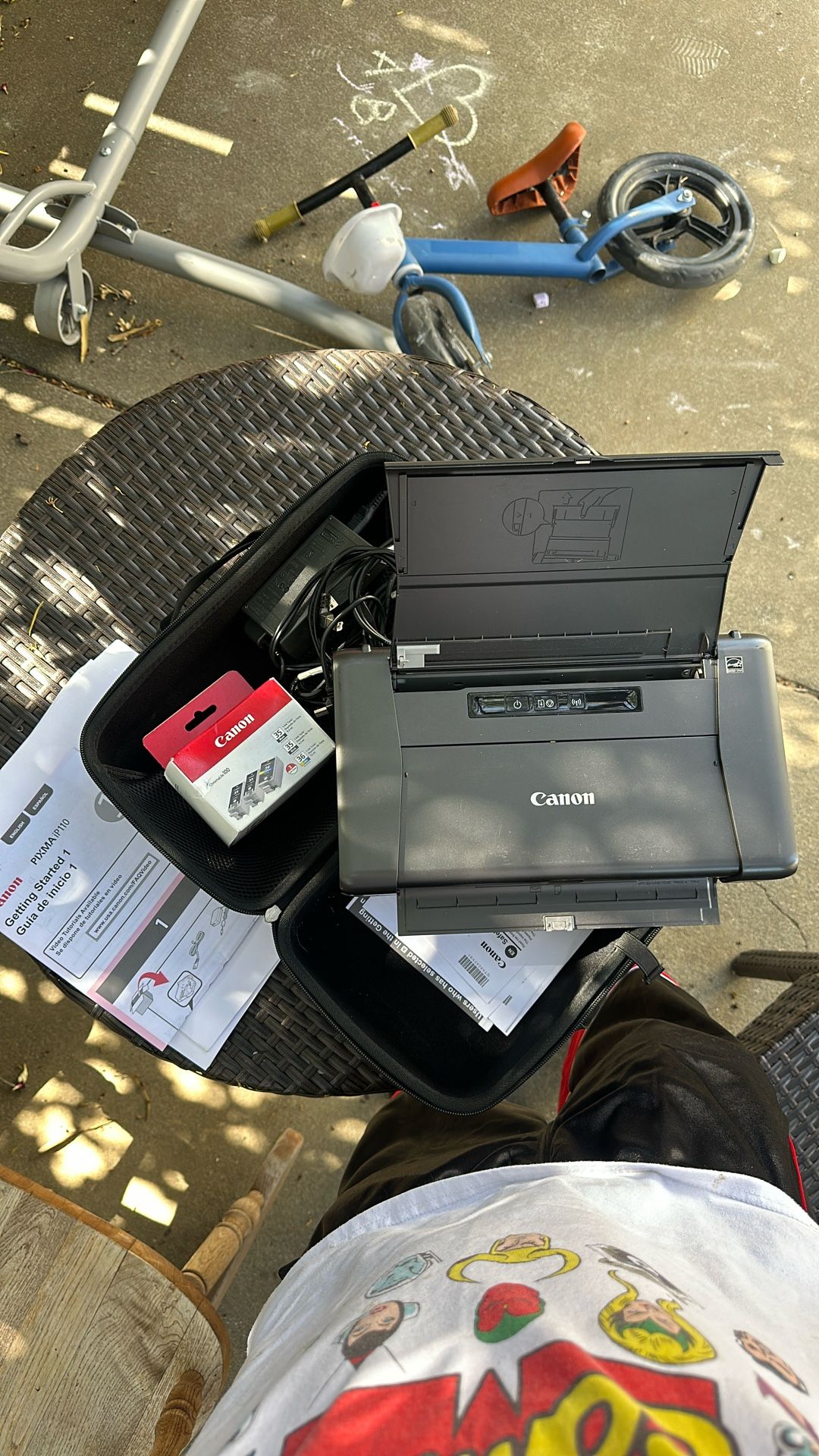 Canon Pixma iP110 Inkjet Photo Printer And Carrying Case