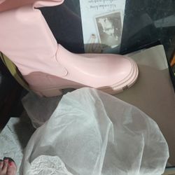 Size 7 Pink Boots Brand New