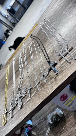 Lot of Cross Pendant Necklaces
