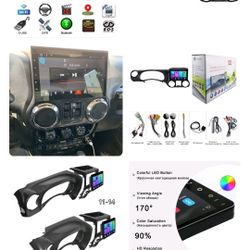 10'' Car Android 9.0 GPS Navi Stereo Radio Bluetooth For Jeep Wrangler 2011-14