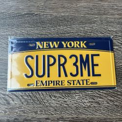 Supreme License Plate 