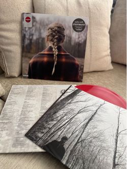 Taylor swift- EVERMORE (red vinyl)