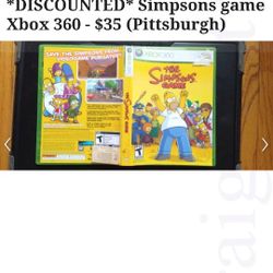 Simpsons Xbox 360 Game
