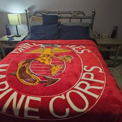 Queen Size Metal Headboard And Bed Frame