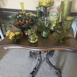 Vintage Green Glass collection!