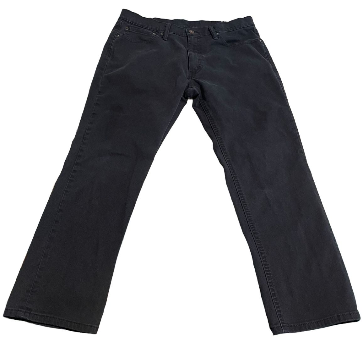 Levi’s 541 Jeans Men 36x29 Black Straight Denim Mid Rise Heavyweight Solid Denim