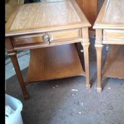 Tell City Chair Company Matching Nightstand/ End Tables 