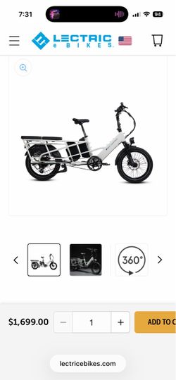 Lectric dual battery cargo eBike