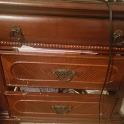 5 Piece SOLID OAK King Bedroom Set