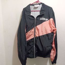 Laced up track suit jacket and shorts 3xl