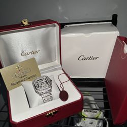 Cartier Moissanite Watch 