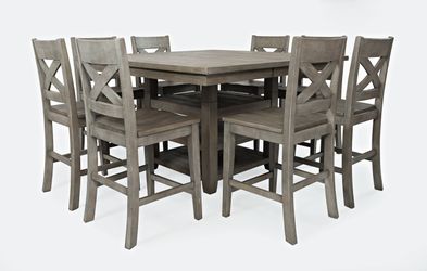 Outer Banks Driftwood High/Low Dining Table w/ 4 Stools