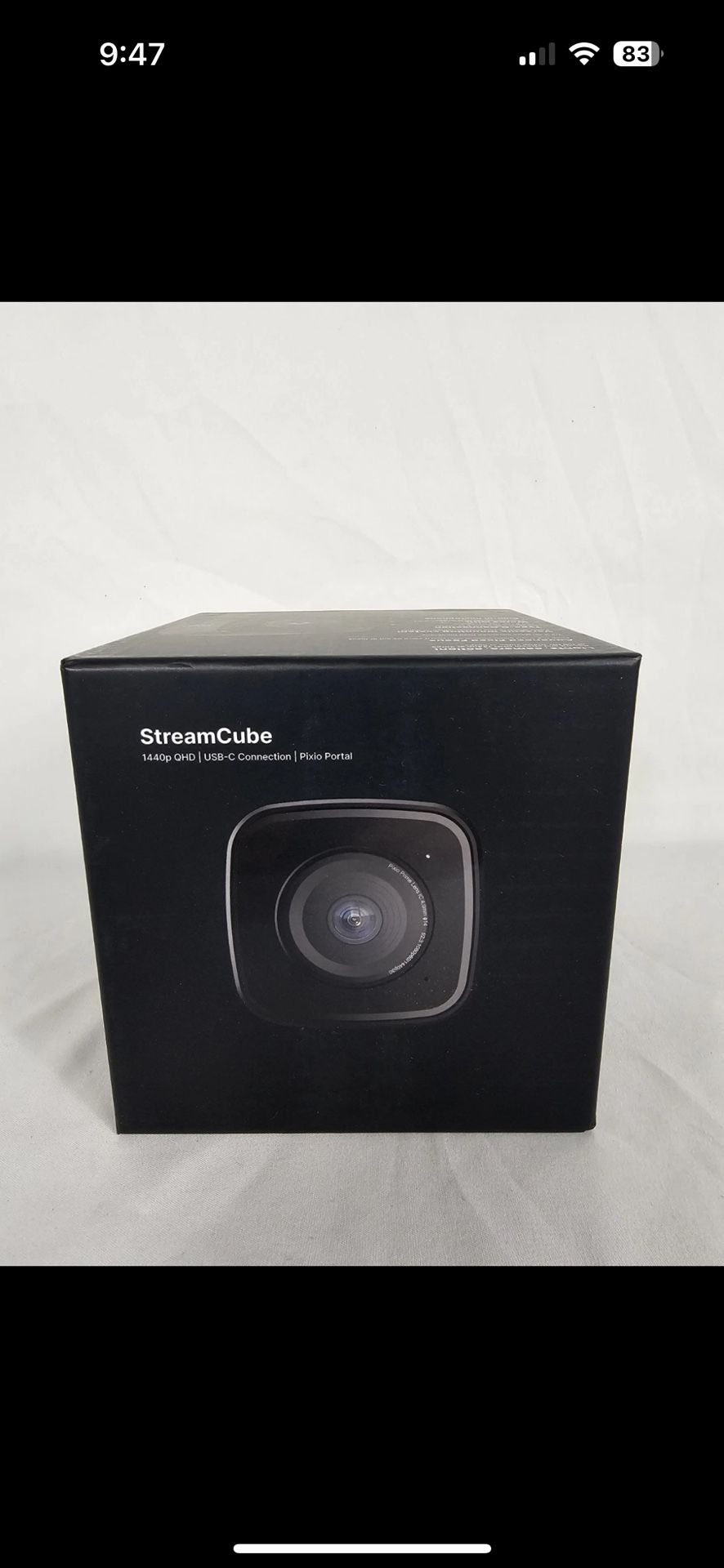 Pixio StreamCube Professional 1440p WQHD USB Type-C Premium Webcam