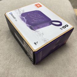 JBL Go 4 - Ultra-Portable, Waterproof and Dustproof Bluetooth Speaker, Big Pro Sound with Punchy bass, 7-Hour Built-in Battery, (Purple) BRAND NEW SEA