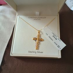 Sterling Silver Cross Necklace Pendant