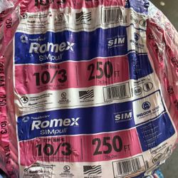 Romex 10/3 250ft $ 260