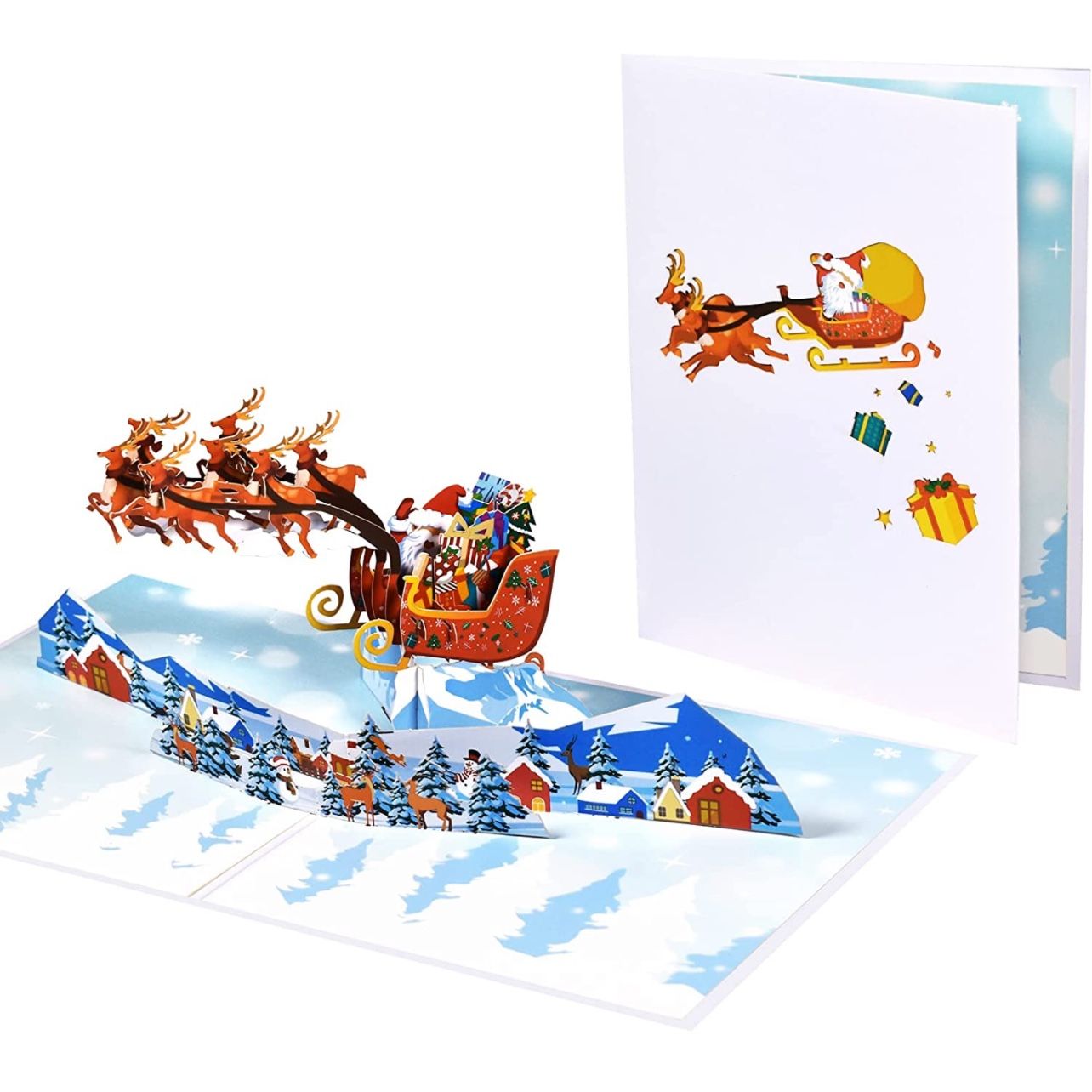 Christmas 3D Pop-up Greeting Card with Envelope