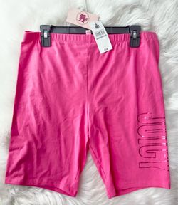 juicy couture pink bike shorts - girls size XXS (4-5) & 2XL (16)