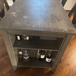 Gray 4 Chair Table 