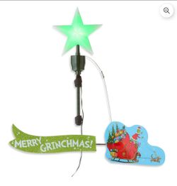 Grinch Sleigh Animated Christmas Tree Topper by Mr. Christmas