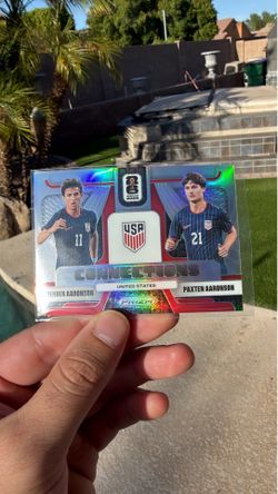 Brenden Aaronson / Paxten Aaronson Connections Panini Prizm Refractor