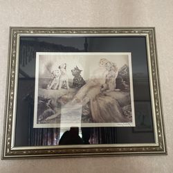 Antique Print Framed Picture