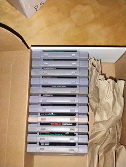 Super Nintendo SNES Games Bundle Lot Collection Game Cartridges