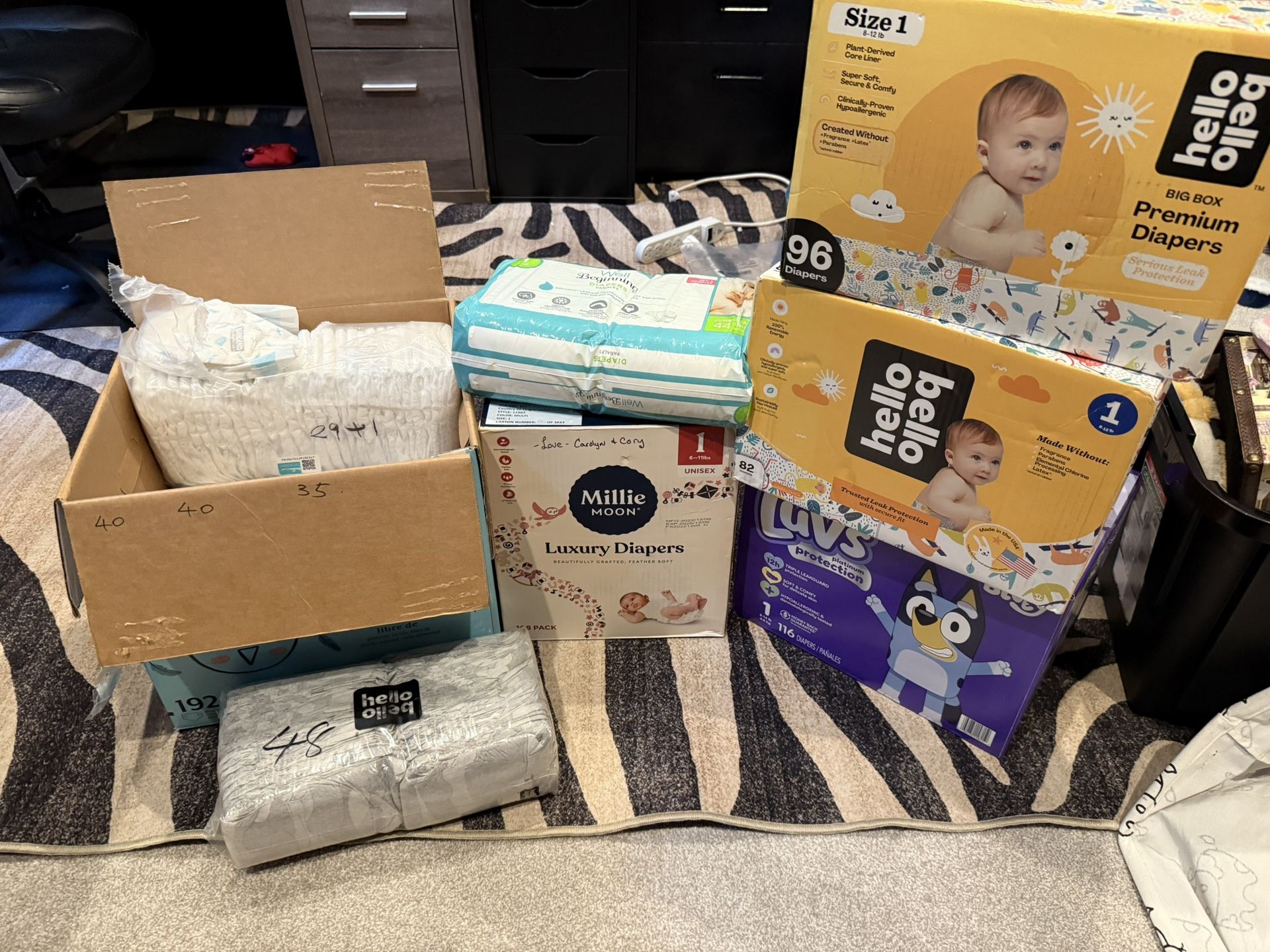 Size 1 Diapers Bundle